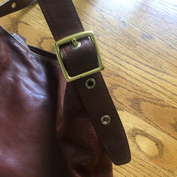 Coach Legacy Duffle Hobo Bag in Brown Leather D1293 - Picture 5 of 13